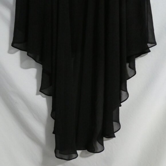 DEX | medium | Black Asymmetrical Skirt Ruffled Bottom | Stretch Waistband | NWT - Picture 11 of 16